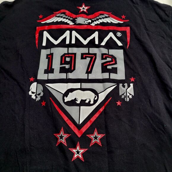 Ecko Unltd 1972 MMA For Honor For Glory Raw & Uncut Shirt Size 2XL Black UFC Y2K - Picture 7 of 7